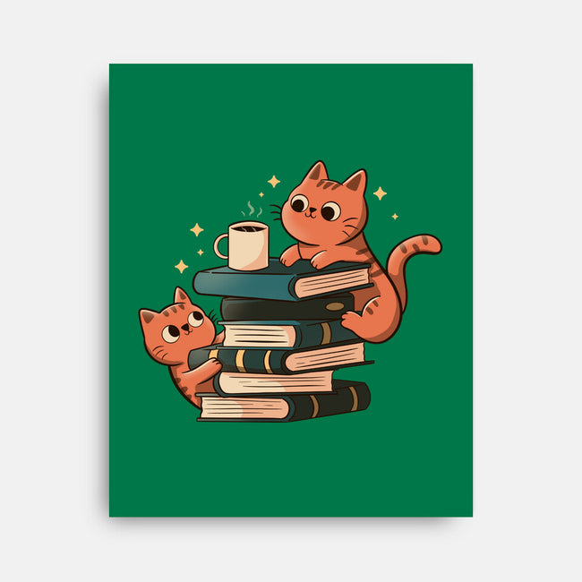 Cats And Books And Coffee-None-Stretched-Canvas-tobefonseca