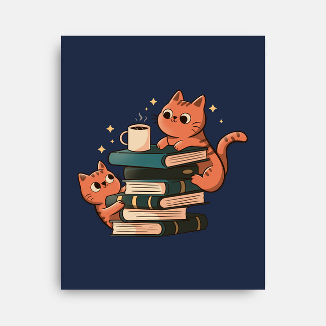 Cats And Books And Coffee-None-Stretched-Canvas-tobefonseca