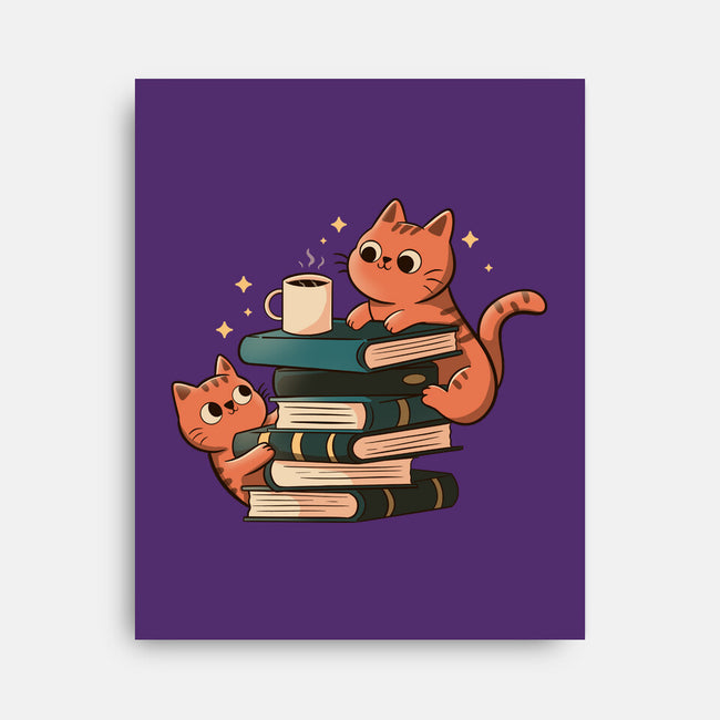 Cats And Books And Coffee-None-Stretched-Canvas-tobefonseca