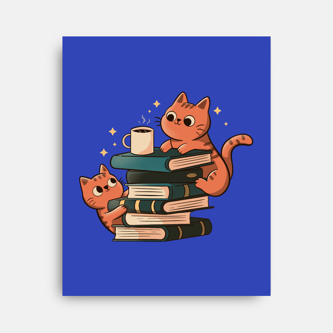 Cats And Books And Coffee-None-Stretched-Canvas-tobefonseca