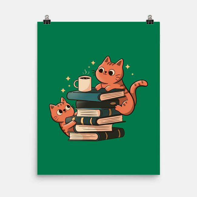 Cats And Books And Coffee-None-Matte-Poster-tobefonseca