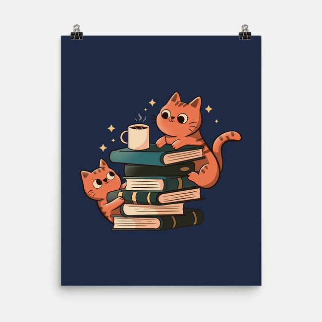 Cats And Books And Coffee-None-Matte-Poster-tobefonseca