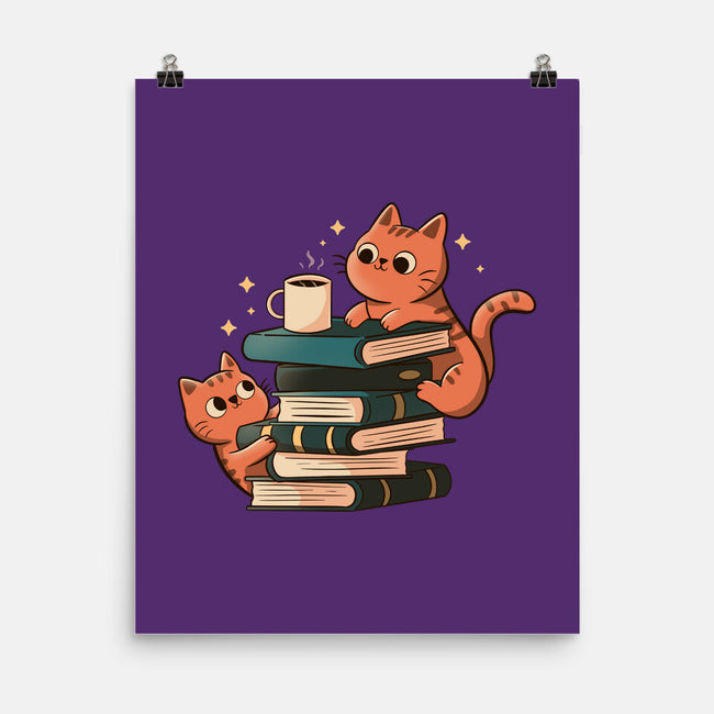 Cats And Books And Coffee-None-Matte-Poster-tobefonseca