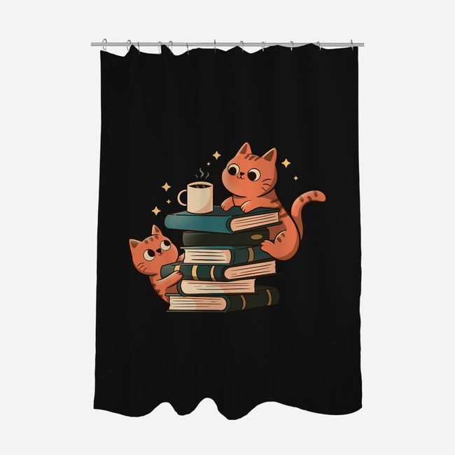 Cats And Books And Coffee-None-Polyester-Shower Curtain-tobefonseca