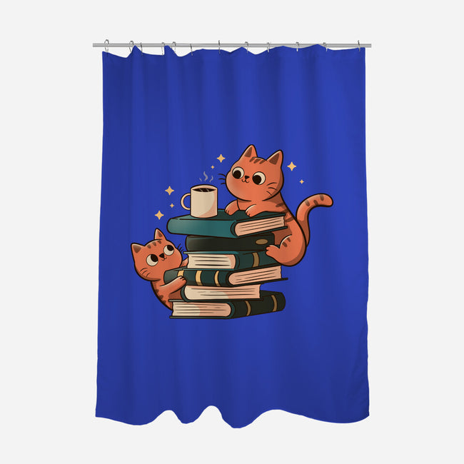 Cats And Books And Coffee-None-Polyester-Shower Curtain-tobefonseca