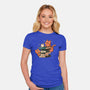 Cats And Books And Coffee-Womens-Fitted-Tee-tobefonseca