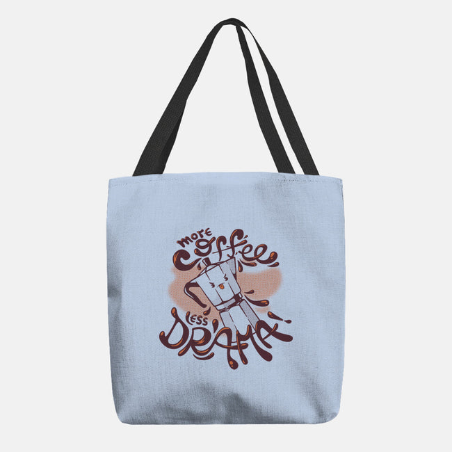 More Coffee Less Drama-None-Basic Tote-Bag-tobefonseca