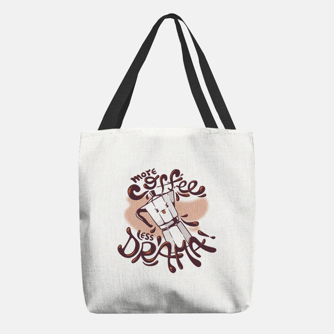 More Coffee Less Drama-None-Basic Tote-Bag-tobefonseca