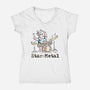 Star Metal-Womens-V-Neck-Tee-nickzzarto