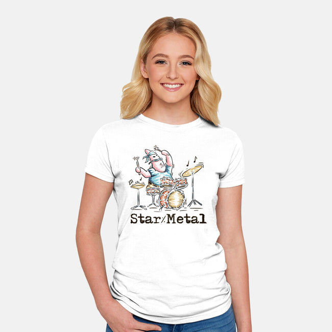 Star Metal-Womens-Fitted-Tee-nickzzarto