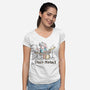 Star Metal-Womens-V-Neck-Tee-nickzzarto