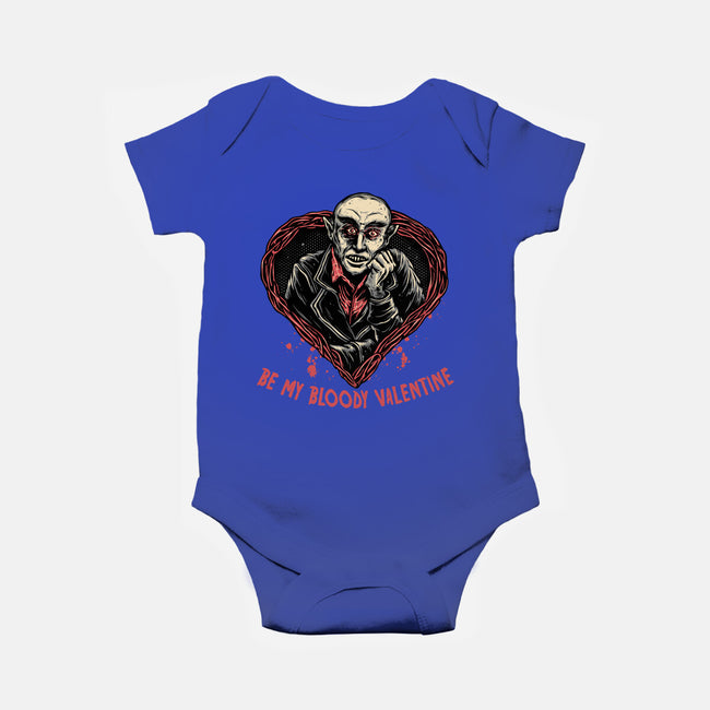 Be My Bloody Valentine-Baby-Basic-Onesie-glitchygorilla