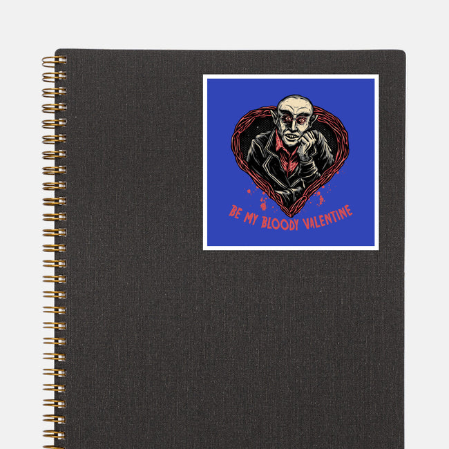Be My Bloody Valentine-None-Glossy-Sticker-glitchygorilla