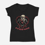 Be My Bloody Valentine-Womens-V-Neck-Tee-glitchygorilla