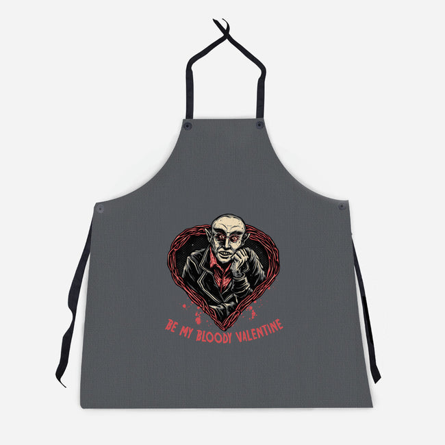 Be My Bloody Valentine-Unisex-Kitchen-Apron-glitchygorilla