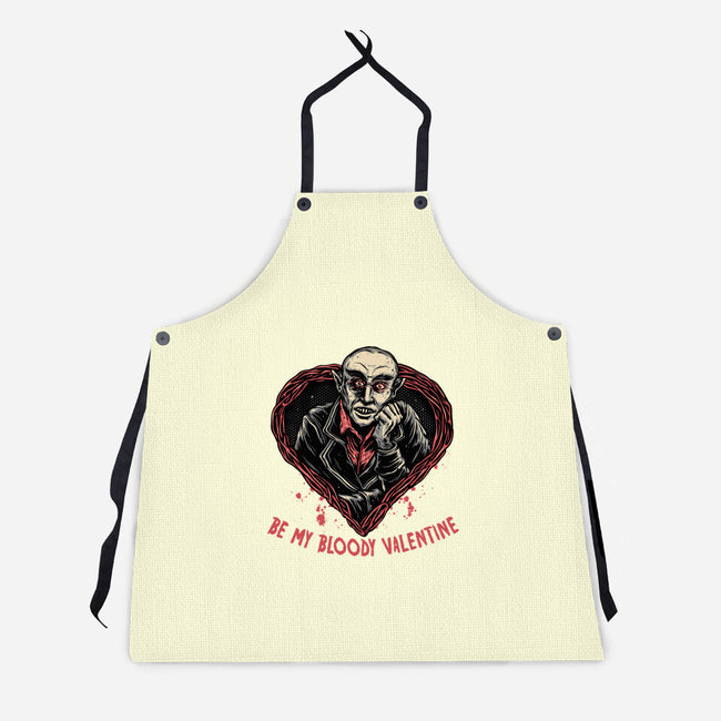 Be My Bloody Valentine-Unisex-Kitchen-Apron-glitchygorilla