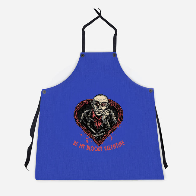 Be My Bloody Valentine-Unisex-Kitchen-Apron-glitchygorilla
