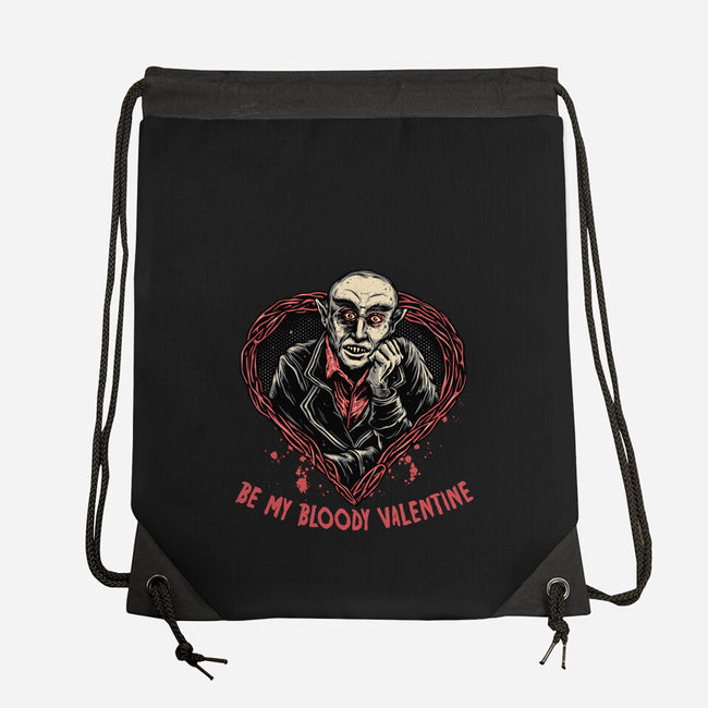 Be My Bloody Valentine-None-Drawstring-Bag-glitchygorilla