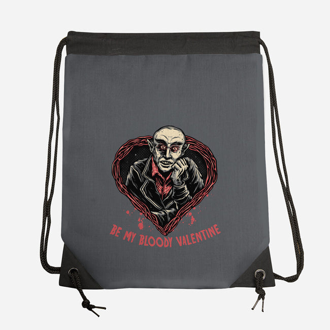 Be My Bloody Valentine-None-Drawstring-Bag-glitchygorilla