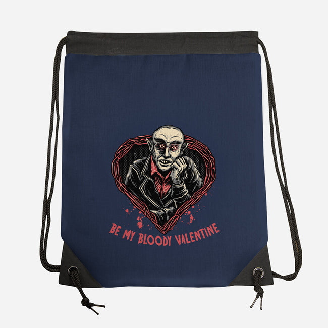 Be My Bloody Valentine-None-Drawstring-Bag-glitchygorilla
