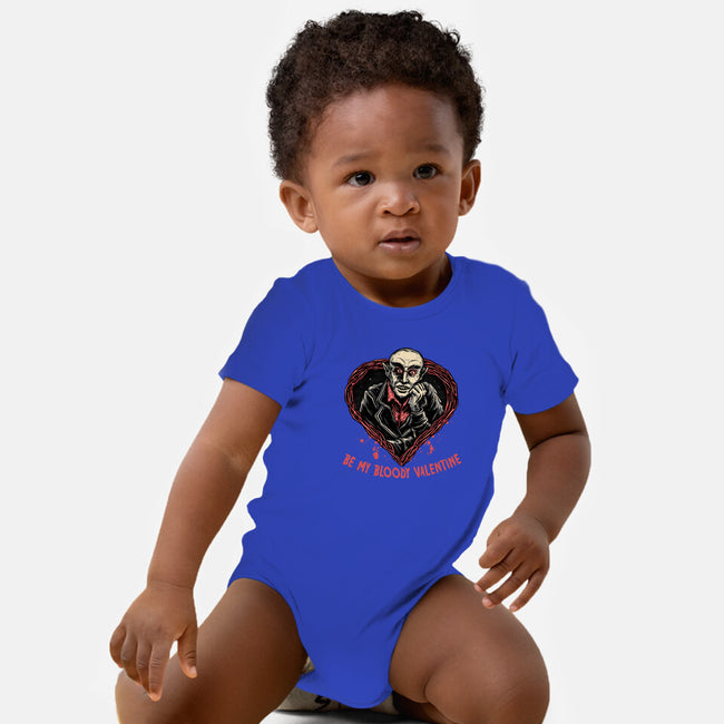 Be My Bloody Valentine-Baby-Basic-Onesie-glitchygorilla