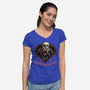 Be My Bloody Valentine-Womens-V-Neck-Tee-glitchygorilla