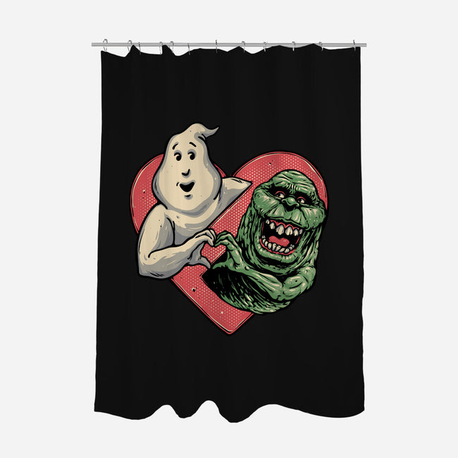 Ghoulish Love-None-Polyester-Shower Curtain-glitchygorilla