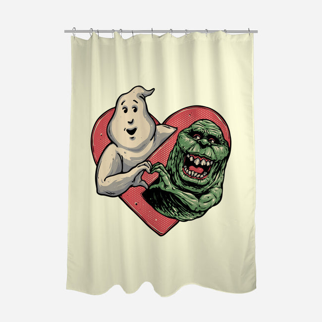 Ghoulish Love-None-Polyester-Shower Curtain-glitchygorilla