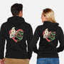 Ghoulish Love-Unisex-Zip-Up-Sweatshirt-glitchygorilla