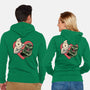 Ghoulish Love-Unisex-Zip-Up-Sweatshirt-glitchygorilla