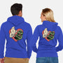 Ghoulish Love-Unisex-Zip-Up-Sweatshirt-glitchygorilla