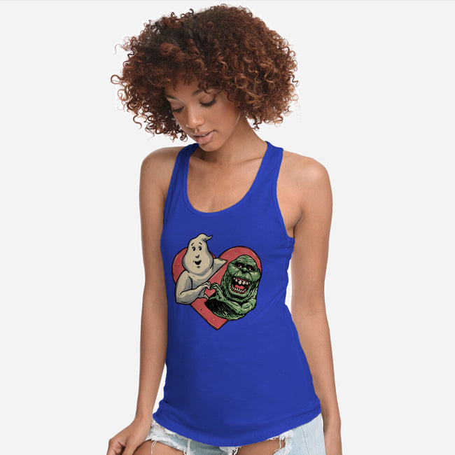 Ghoulish Love-Womens-Racerback-Tank-glitchygorilla