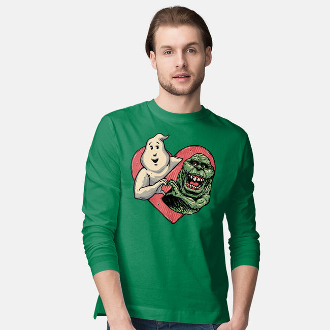 Ghoulish Love-Mens-Long Sleeved-Tee-glitchygorilla
