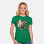 Ghoulish Love-Womens-Fitted-Tee-glitchygorilla