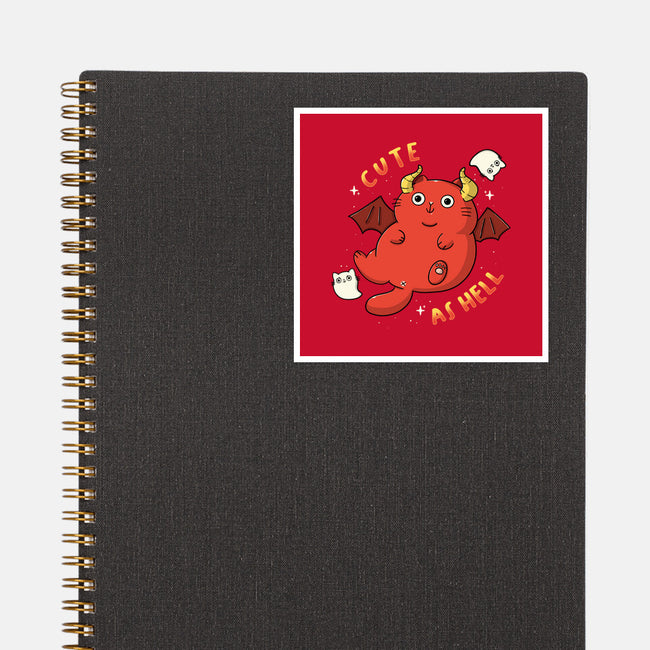 Cutie As Hell-None-Glossy-Sticker-Freecheese