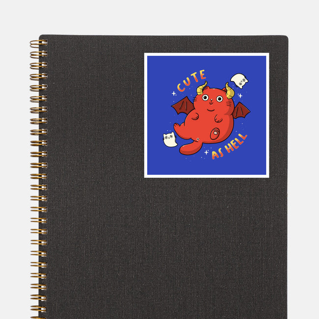 Cutie As Hell-None-Glossy-Sticker-Freecheese