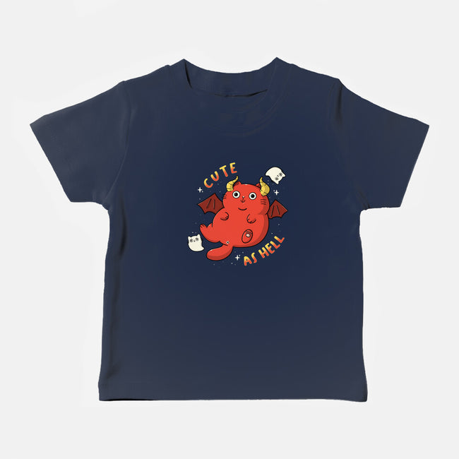 Cutie As Hell-Baby-Basic-Tee-Freecheese