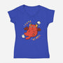 Cutie As Hell-Womens-V-Neck-Tee-Freecheese