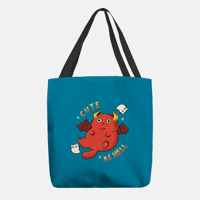 Cutie As Hell-None-Basic Tote-Bag-Freecheese