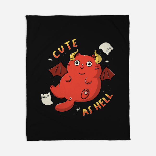 Cutie As Hell-None-Fleece-Blanket-Freecheese