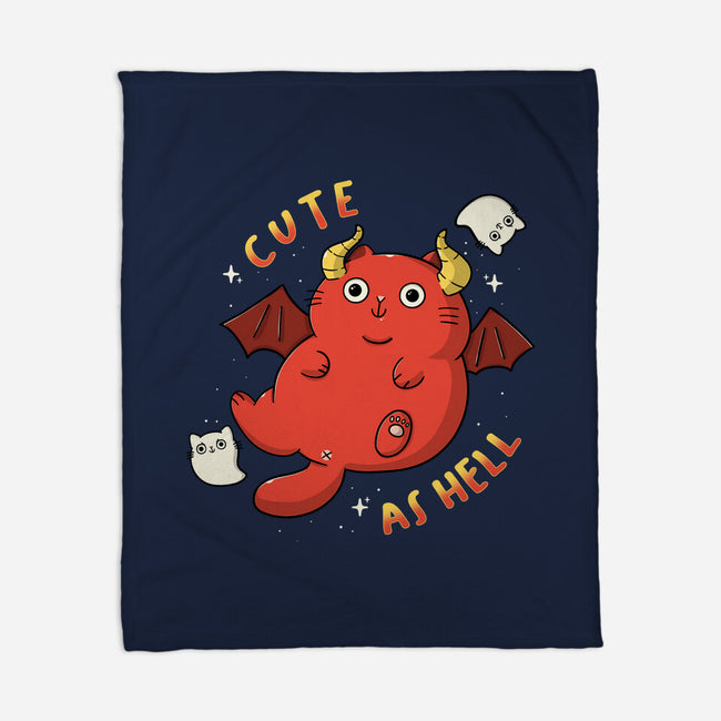 Cutie As Hell-None-Fleece-Blanket-Freecheese