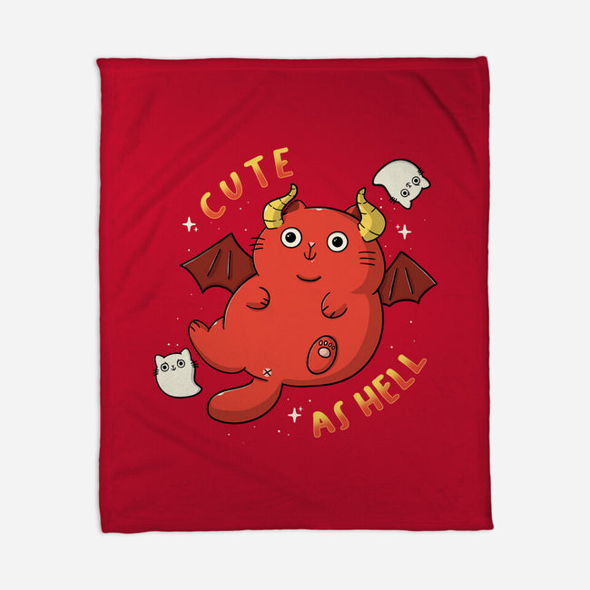 Cutie As Hell-None-Fleece-Blanket-Freecheese