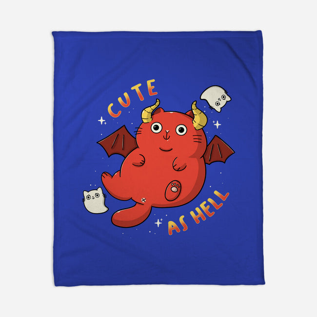 Cutie As Hell-None-Fleece-Blanket-Freecheese