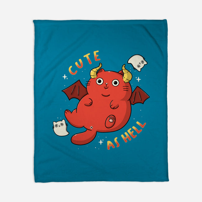 Cutie As Hell-None-Fleece-Blanket-Freecheese