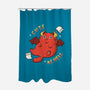 Cutie As Hell-None-Polyester-Shower Curtain-Freecheese