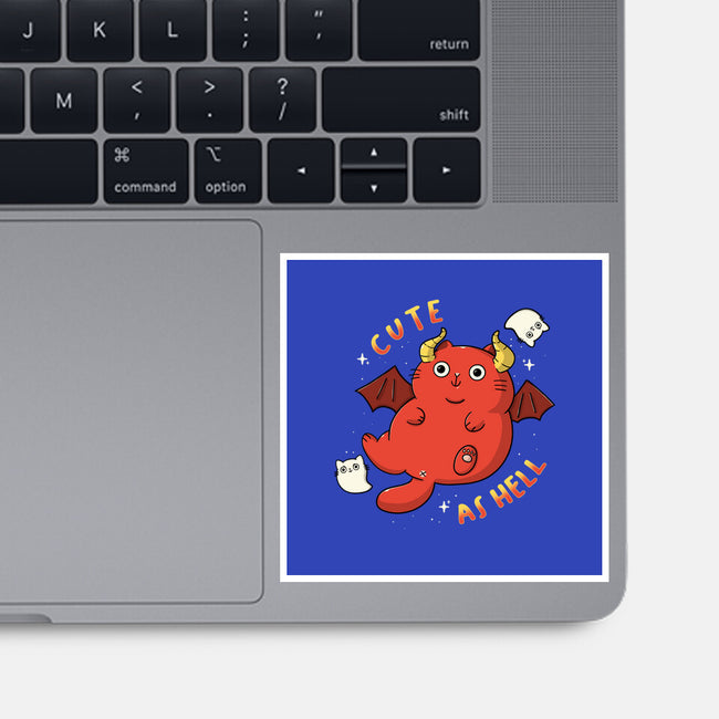 Cutie As Hell-None-Glossy-Sticker-Freecheese