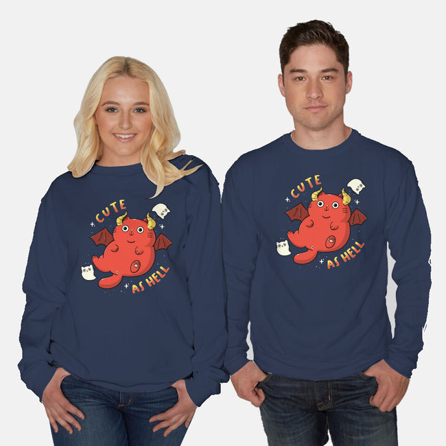 Cutie As Hell-Unisex-Crew Neck-Sweatshirt-Freecheese