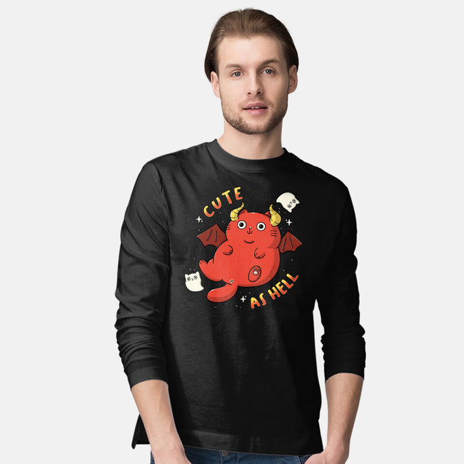 Cutie As Hell-Mens-Long Sleeved-Tee-Freecheese