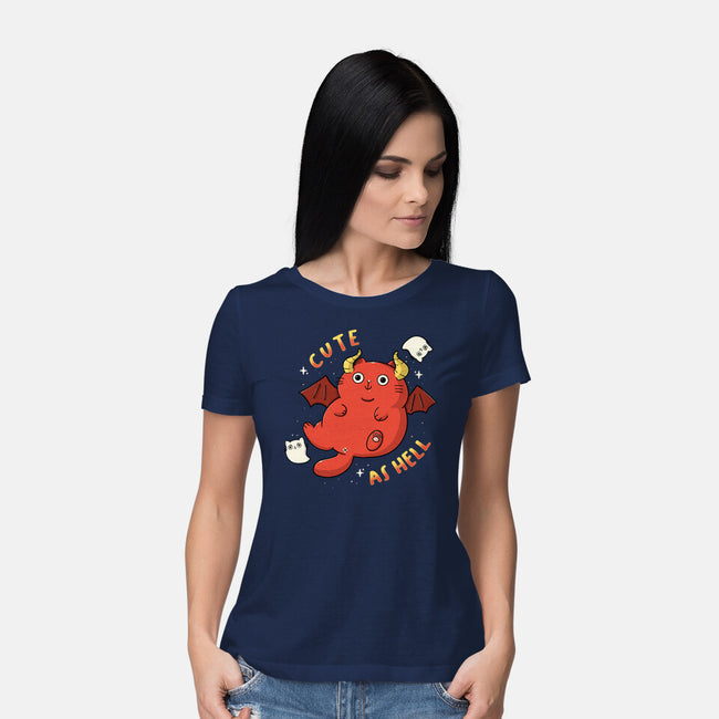 Cutie As Hell-Womens-Basic-Tee-Freecheese