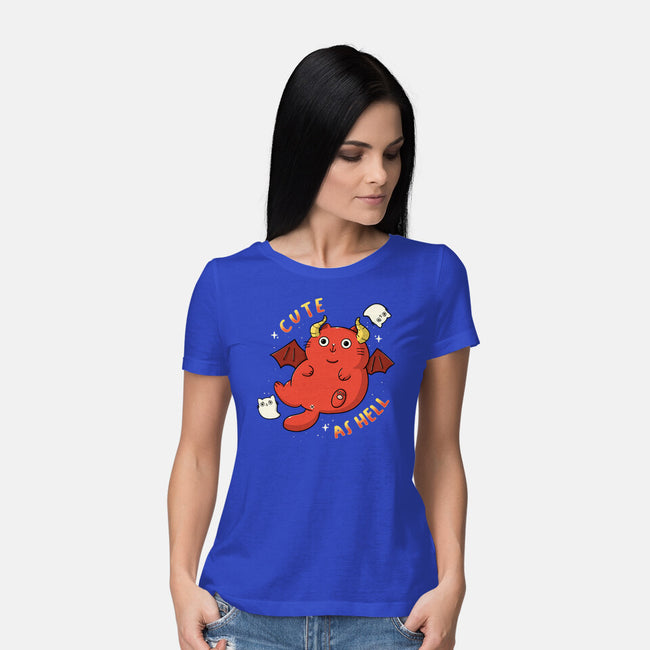 Cutie As Hell-Womens-Basic-Tee-Freecheese